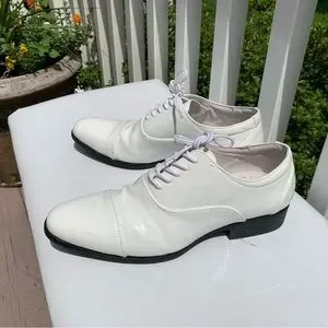 Stacy Adams White Patent Leather Loafers Stacy Adams Black and White Shoes for Men | Penner main image 3